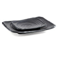Japanese Restaurant Dinnerware Unbreakable 13 Inch Rectangular Black Matte Melamine Plate