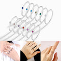 Waterproof Non-fading Slightly Diamond-encrusted Stainless Steel Ring a Fashionable and Elegant Jewelry Accessory for Women