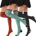 Wholesale Striped Over the Knee Stocking Socks Cosplay Long Thigh High Socks for Women