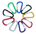 China Manufacturer Aluminum D Type Carabiner Buckle Keychain Spring Snap Hook