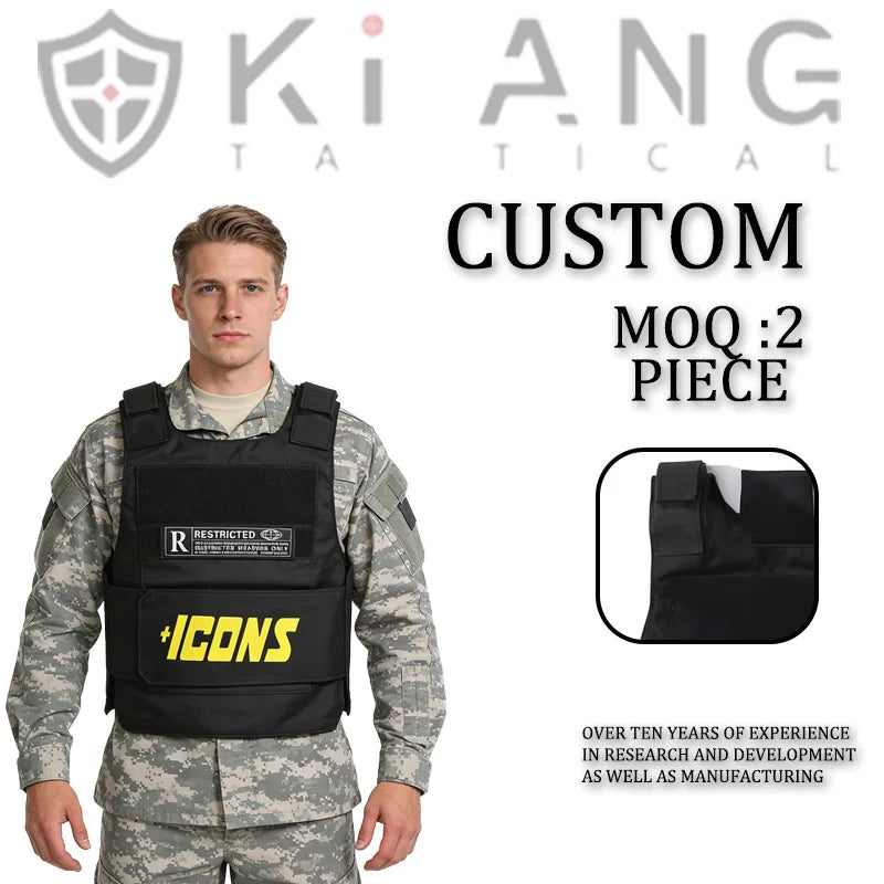 Portable Outdoor Tactical Vest - Self-defense Vest - Anti-stab Vest - Steel-tactical Plate Carrier Vest