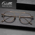 Luxury Designer Classic High Quality Full Lens Mono Surplus Eyewear Kmn Optical Emporio Vintage Vasos Men Titanium Glasses Frame