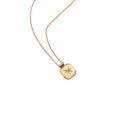 Shescity Trendy Gold Plated Stainless Steel Necklace Zircon Star Designer Square Charm Pendant Necklace Jewelry for Gifts