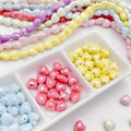 Cute 10/12mm Colorful Ceramic Clay Beaded 3D Heart Shape Beads Charm DIY Bracelet Necklace Phone Case
