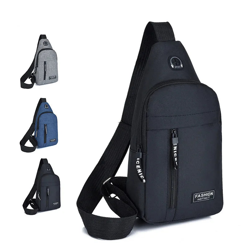 Best Black Grey Small Luxury Designer Travel Canvas Rucksack Cross Body Sling Pouch Bag for Men Women