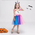 Fashionable Fantastic Unicorn Dress for Girls Festive Party Event Performance Wear