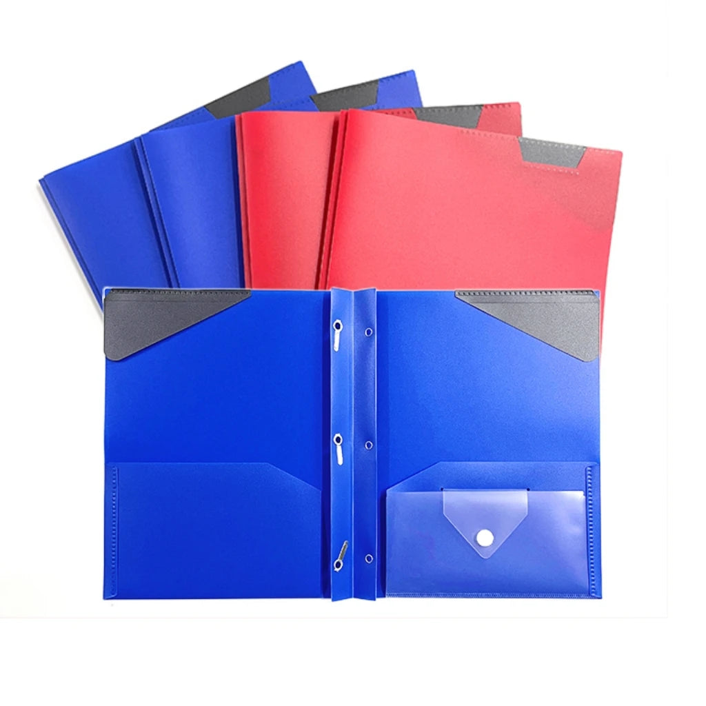 Manufacturer Waterproof Presentation Tadpole Folder with Stationery Pocket PP Plastic File Folder with 2 Pockets Filing Product