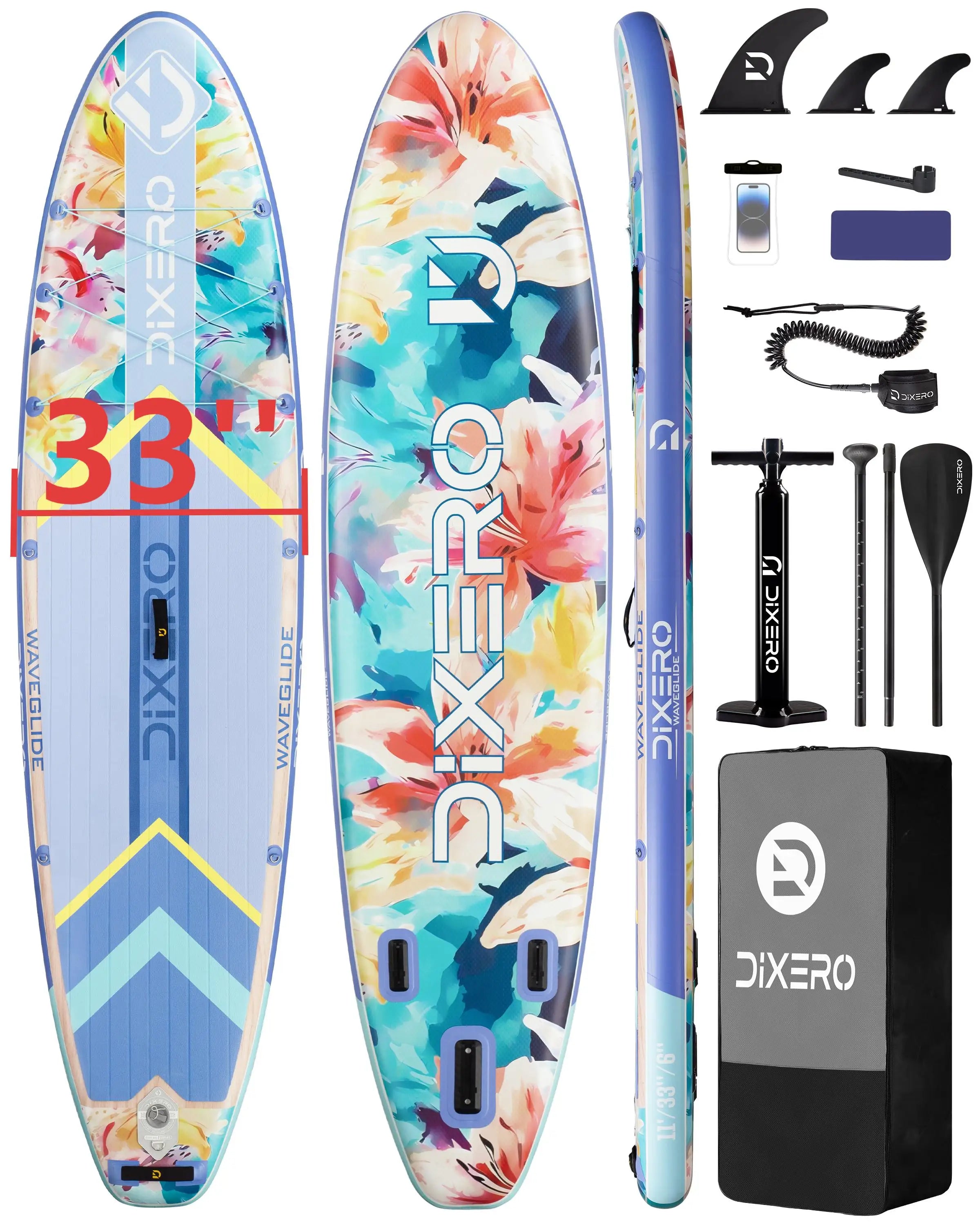 Dropshipping Inflatable Paddle Board 11'*33"*6" Inflatable Stand up Paddle Boards Inflatable sup Board for Waterplay Surfing
