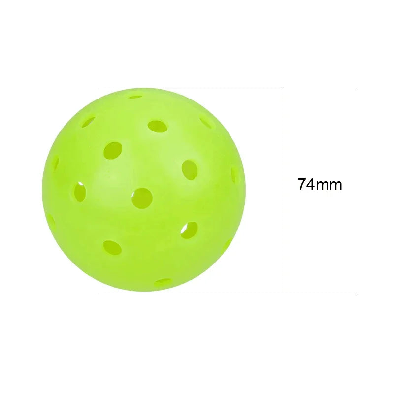 USA Approved PE Material Outdoor Sports Competition Pickleballs 40 Holes 74mm Diameter 26g Weight for Pickleball Players