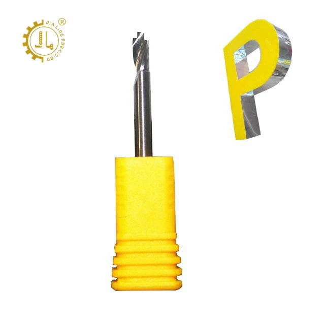JIALING Customizable OEM Channel Letter Engraving End Mill Bits Trimless Edge Rimless Letters Milling Cutter for PVC Acrylic