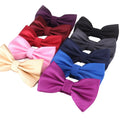 LHY Custom Wholesale Men's Women's Polyester Bow Ties Fashionable Butterfly Design for Party Wedding Color Bowknot