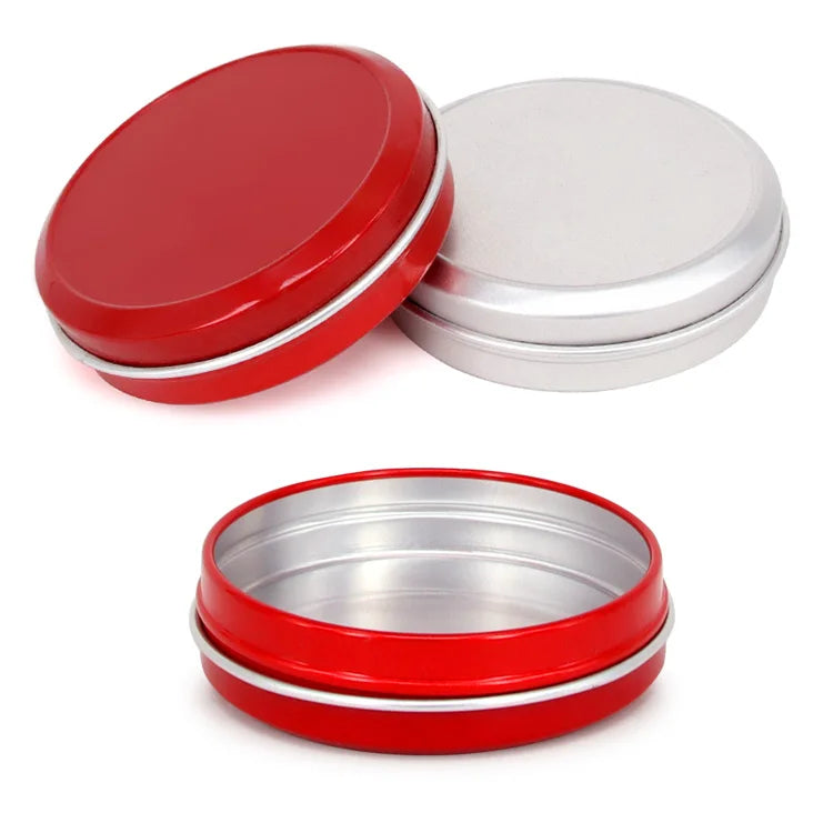 30ml Round Cream Jars Custom ALuminum Jars Large Round Metal Tins Round Cosmetic ALuminum Jar Metal Round Candy Tins