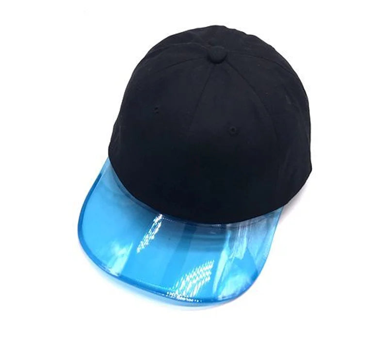 Summer Custom Baseball Cap Gorras Transparent Cotton Mesh Visor Hat with Sun Protection Brim Blank Hat