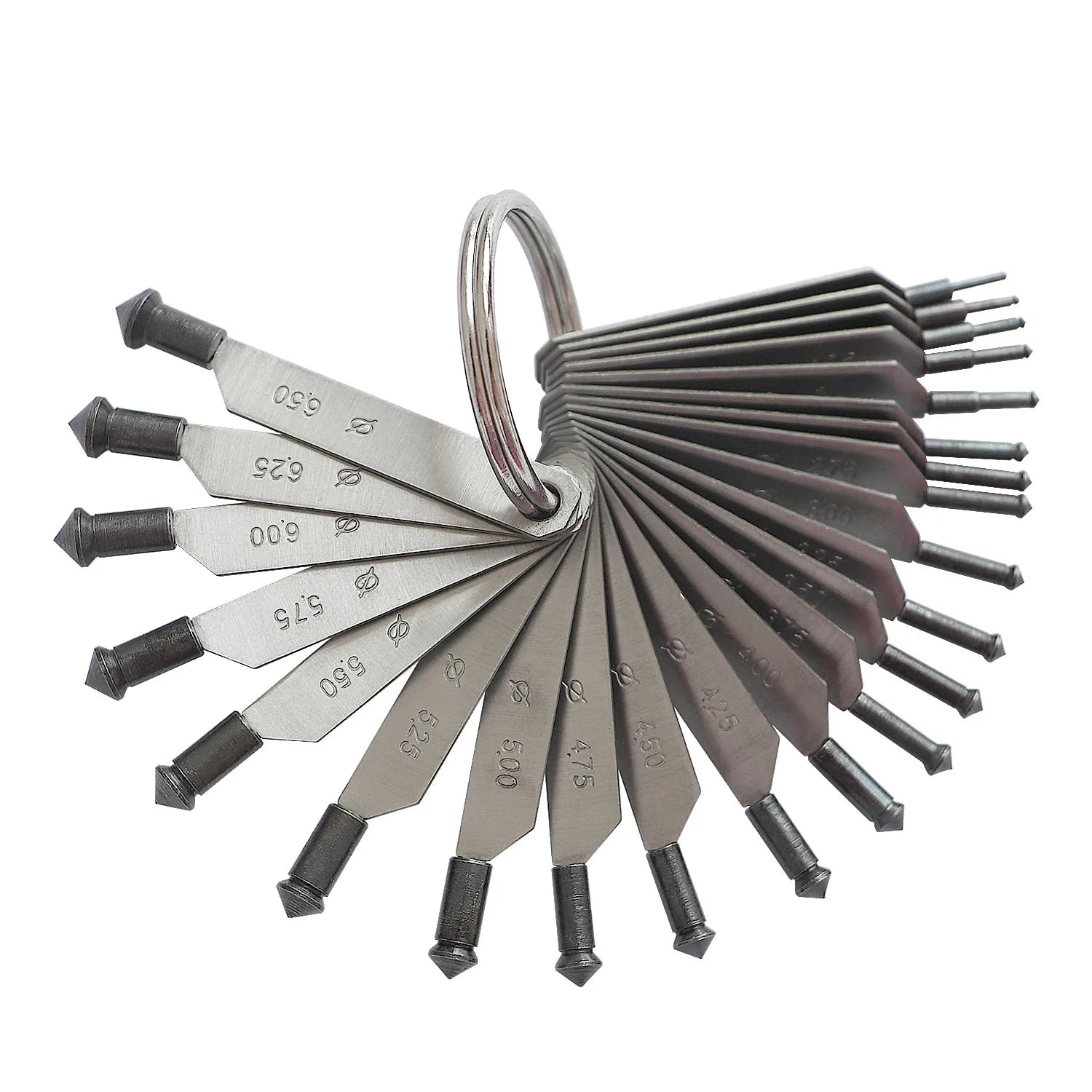 Complete Set of 1-6.5 mm Diamond Testing Tool for Inlay Gem Size Measuring Machine