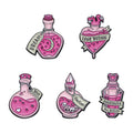 Potion Bottle Brooch Pin Custom Dream love Potion Soft Enamel Pins Lapel Badge Funny Cute pink Pin Gift for Fall in love Friends