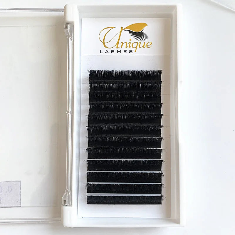 Eyelash Extension Easy Fan Lashes 0.05 Easy Fanning Blooming Lashes Hand Made Customized Paypal Synthetic Hair Natural Black