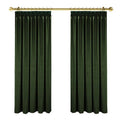 Professional New Arrival Velvet Oliver Green Living Room Hotel Blackout Motorized Insulated 100% Polyester Curtain