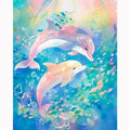 VANCY ARTS Customize Dolphins Diamond Painting Kit  Full Resin Square or Round Drill Diamond Painting With Special Drills