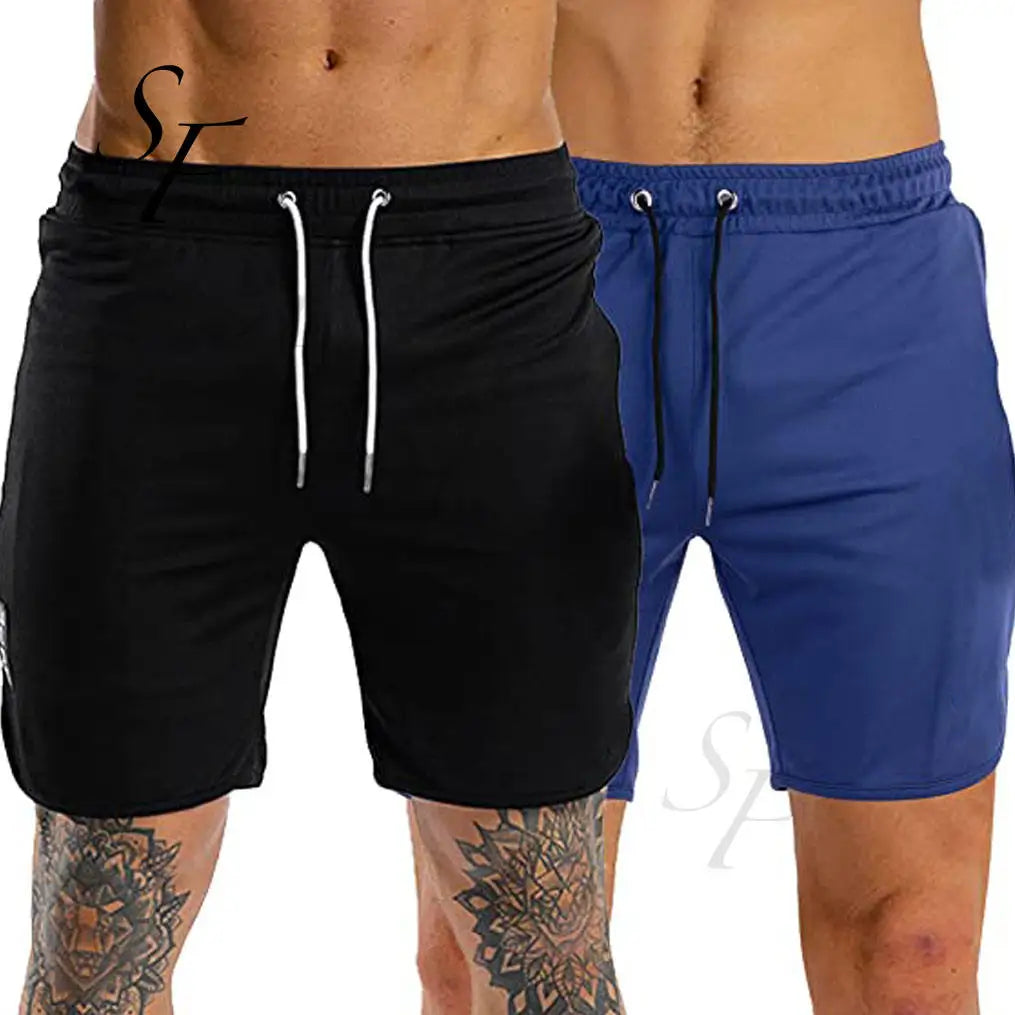 Custom Logo 100% Polyester Men's Workout Shorts Athletic Bike Pants Gym Sweat Essential Shorts for Men With Zipper Pocket