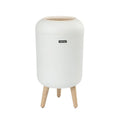 Tall Striped Trash Can Light Luxury Large Capacity Press Flick Lid Trash Can for Living Room Kitchen Bathroom Bedroom