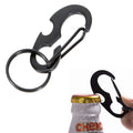 D Shape Small Multifunction Stainless Steel Bottle Opener Carabiner Hook