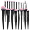 Customized Your Own Brand Plastic Handle Material and Smudge Brush Style Makeup Brush Set