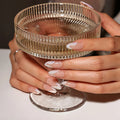 BTARTBOX Soft Gel Stick on Fake False Nails Supplies Wholesale Medium Almond Luxury 3D French Tip Press on Fake Nails with Glue