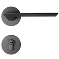 Modern Mute Grey Wooden Door Lock Handle High Standard Zinc Alloy for Interior Bedroom for Hotels Villas Apartments