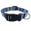 Adjustable Bohemian Floral Collars Tribal Geometric Patterns Colorful Print Pattern Small Medium Nylon Dog Collars for PET