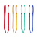 2 Pcs Large-eye Aluminium Yean Needle Steel Bent Tapestry Needle Hand Sewing Needles
