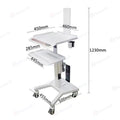 Mobile Dental Hospital Oral Scanner Tool Cart Install Monitor With Bracket Tray Beauty Salon Lab Implant Trolley Cart