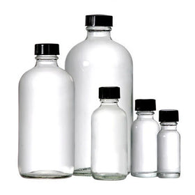 High Quality 2oz 4oz 6oz 8oz 16oz 32oz Clear Reusable Boston Bottle with Phenolic Resin Cover