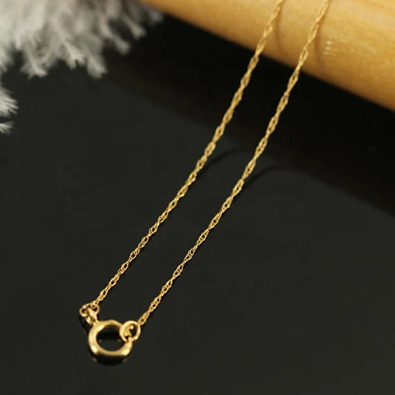 GP US 0.76 Width Oval Cable Link Necklace 1/20 14K Gold Filled Finished Necklace US Imported Permanent Jewelry Women Wholesale