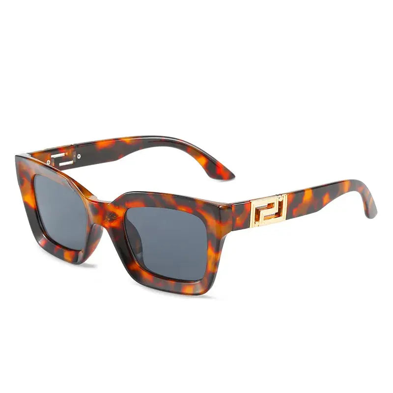 XY7985 2025 Classic Brand Designer Ins Popular Leopard Eyewear Sun Glasses Uv400 Shades Lady New square Frame Sunglasses Women