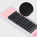 Double Tip 0.15mm 0.20mm Korean PBT Soft Natural Matte Flat Ellipse Eyelash Extensions Classic Lash Model with C CC Durl
