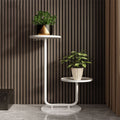 Wholesale Indoor Home Garden Steel Flower Stand Powder Coated Display White Drip Tray Corner Vase Plant Pot Rack Everyday Use