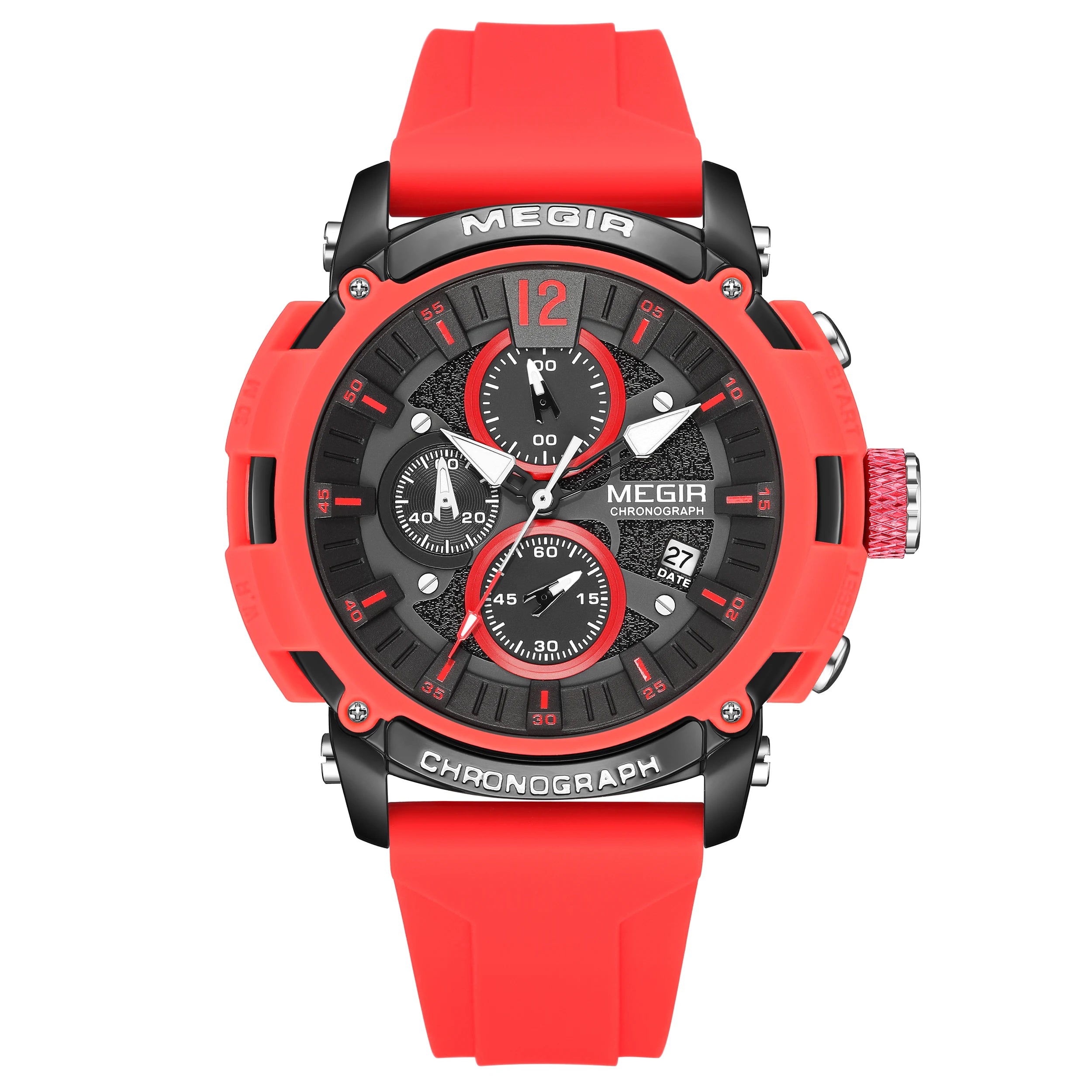 Relogio Masculino Megir 2208 New Fashion Chronograph Sport Watches Original Men Wrist Quartz Watch for Man