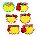 Wholesale 18x14cm POP Price Tags Supermarket Promotion Cards Star Shape Blank Paper Price Tag for Retail Store Supermarket
