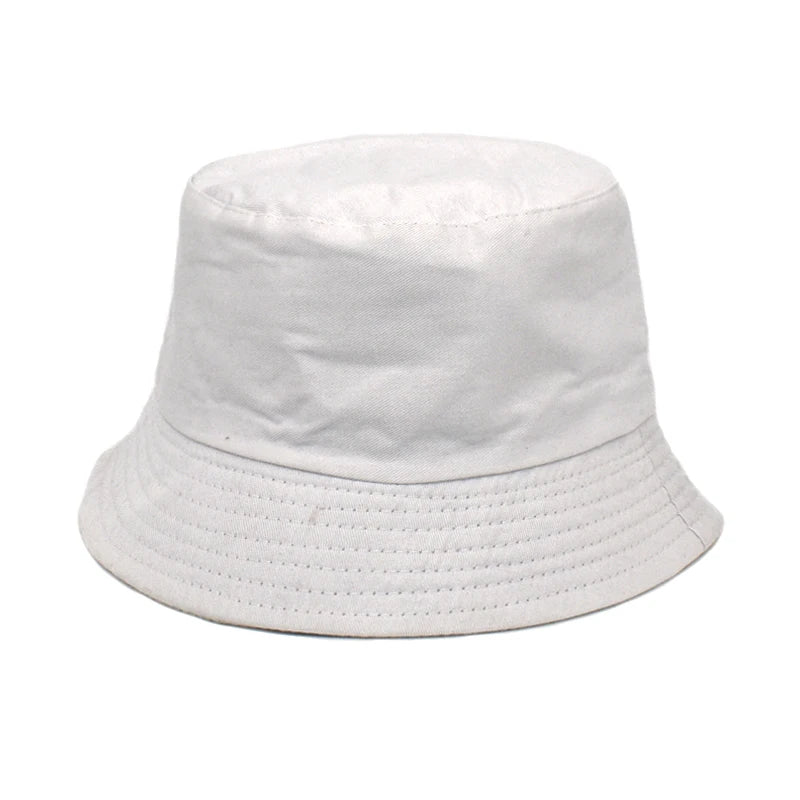 Unisex Pure Cotton Fisherman Hat Double-Sided Hot Sale Wide Brim Bucket Hat for Fishing Skiing Parties Casual Daily/Cycling