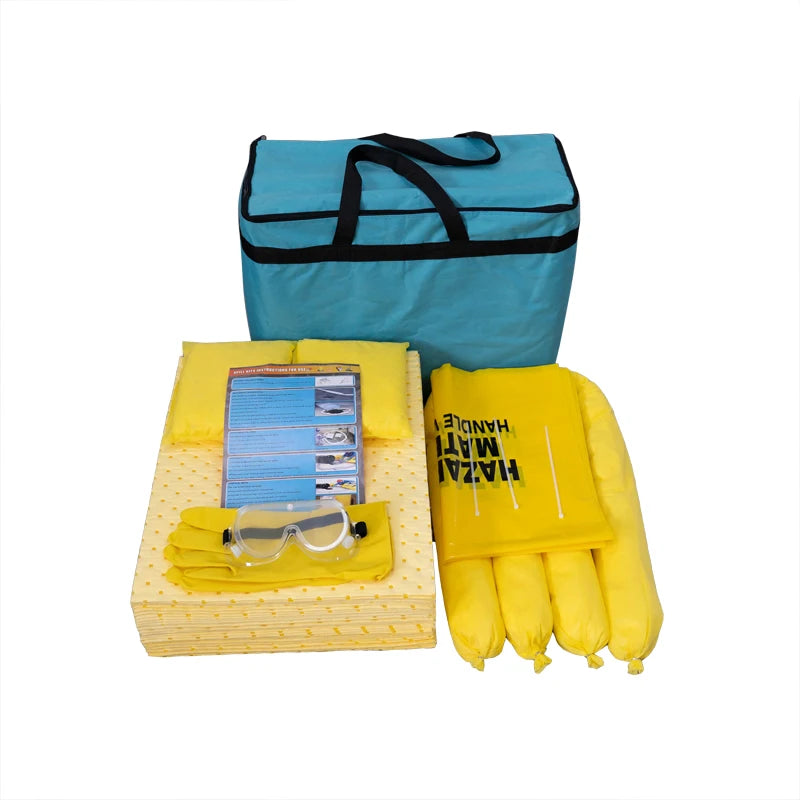 Oilspillpro 100%pp 10gal 30L Hazmat Spill Kit Chemical Absorb Pad Response Bag Jiangsu HKITS30L-CHA