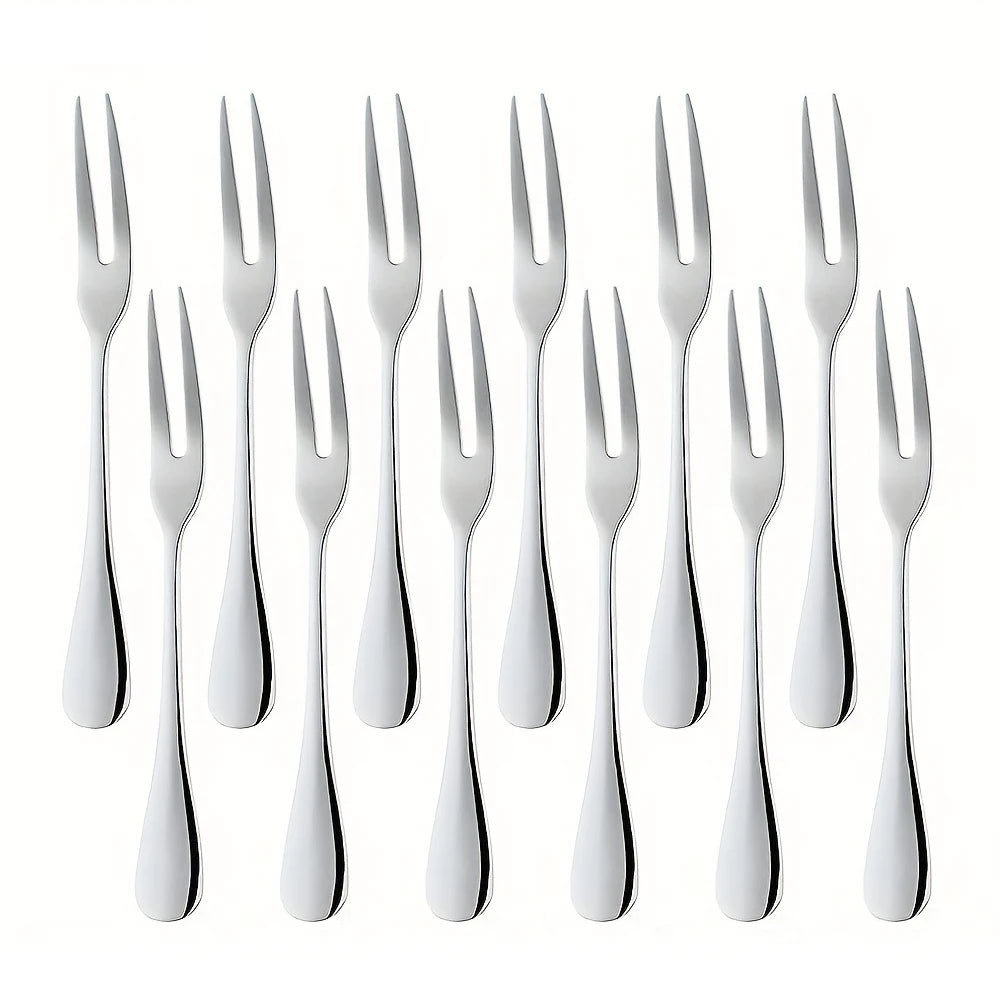 Wholesale Custom Logo Engraved Dessert Cake Fruit Fork Stainless Steel