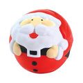 Promotional PU Foam Anti Stress SANTA Ball-shaped Custom Logo Promotional Gifts SS116 Stress Relieve Ball Stress SANTA in Stock