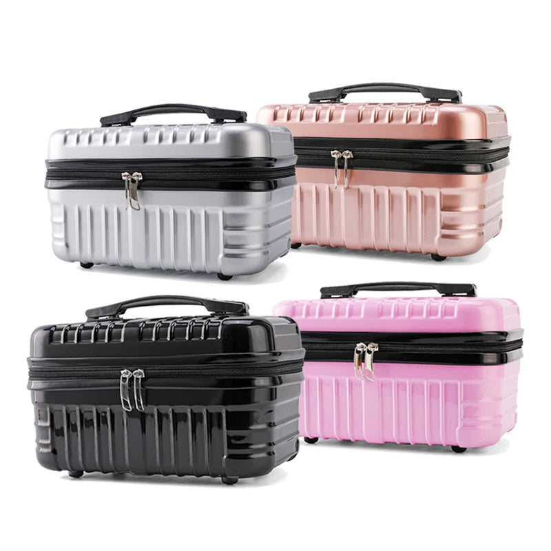 ABS Suitcases Plastic Luggage Travel  Cosmetic Bag Small Storage Box  Cosmetic case Portable Handbag