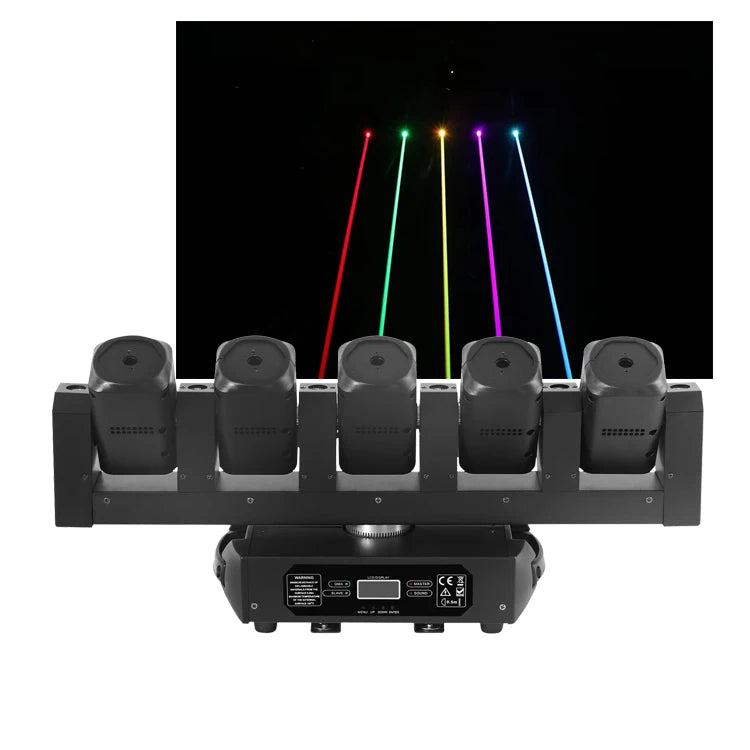 Hot Sale 5 Heads Full Color Rgb 2500Mw Dmx512 Moving Head Laser Light for Dj Disco Show