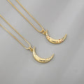 Hip Hop Punk Box Chain Necklace Unisex Gold Plated Metal Copper Trendy Pendant With Zircon Moon Diamond Female Accessories