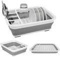 Collapsible Dish Drying Rack  Collapse for Easy Storage Drain Water Directly Into the Sink Compact and Portable