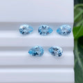 Pear Cut 4x3mm~10x8mm Sky Blue Topaz Crystal Natural Gemstone Faceted Cut Jewelry Pendants Natural Sky Blue Topaz