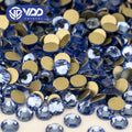 VDD 028 Lt.Sapphire High Quality Glass Rhinestones Crystal Glod Back Flatback Strass Stones Nail Art DIY Crafts Decorations