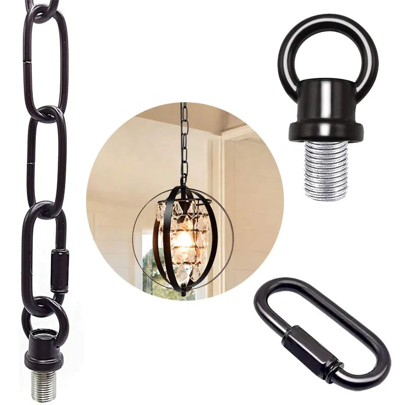 Heavy Duty Quick Link Chain Connector Metal Female Lighting Loops Pendant Hardware Ceiling Chains Hanging Light Led Chandelier