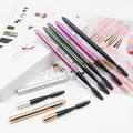Best Sell Colorful Eyebrow Brush Reusable Eyelash Mascara Wands with Cover Lash Retractable Makeup Spoolies Brush Private Label